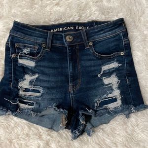 American eagle hi-rise shorts